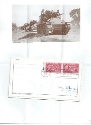 US FDC 931 pr FDR 1945 Wm Springs TOM KIRKSEY WWII Patriotic Cachet w/Stationary - Image 1 of 4