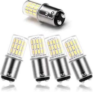 12V BA15D LED RV Camper Interior Light Bulbs,1076 1142 1176 S8 3W 6000K Daylight - Picture 1 of 8