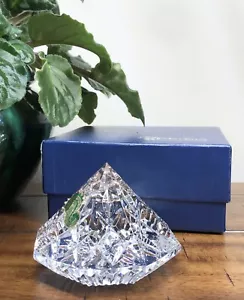 WATERFORD CRYSTAL DIAMOND Paperweight Sculpture MINT - Picture 1 of 7