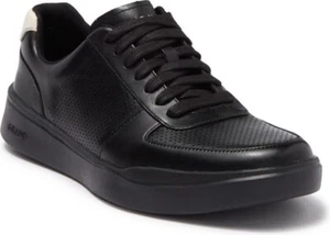 Zapatilla deportiva Cole Haan Grand Crosscourt moderna perforada negra cuero 11 w ancho para hombre - Imagen 1 de 6