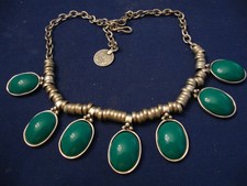 Grandmas Estate Beautiful Big Chunky Artisan Made Coin Necklace