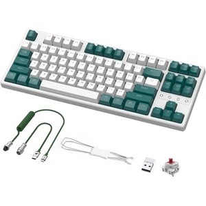 K87 TKL Hot Swapable Wireless Mechanical Gaming Keyboard, Triple Mode 2.4Ghz... - Bild 1 von 9
