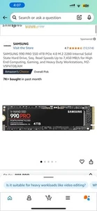 Samsung 990 PRO 4TB - Afbeelding 1 van 1