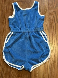 HANNA ANDERSSON Blue French Terry Romper Size 100cm US 4 - Picture 1 of 3