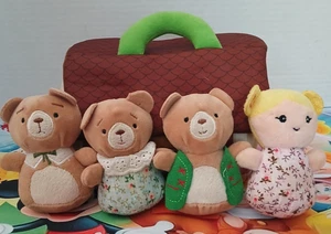 Cuddle Barn Goldilocks Storytime Cottage + 3Bears and Goldilocks Plush Set - Picture 1 of 7