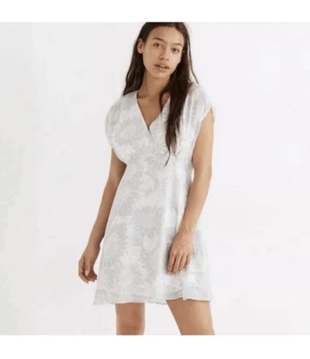 Mini Vestido Madewell 100% Seda Cruzado en Girasol Temporada Talla 6 Foto 1 de 4