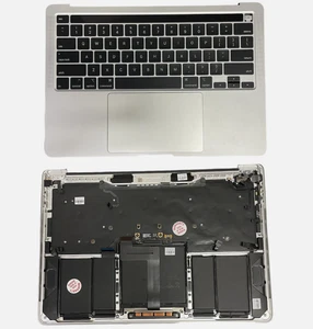 Teclado reposamanos estuche superior original Macbook Pro 13" A2338 M1 2020 - plateado - B - Imagen 1 de 1