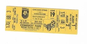 Chicago Sting vs Vancouver Unused Football/Soccer Ticket from June 19, 1982 - Picture 1 of 2