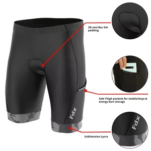 Cycling Shorts with Mobile Pockets 3D Anti-Bac Padding Men MTB Bike Shorts pant - Picture 1 of 14