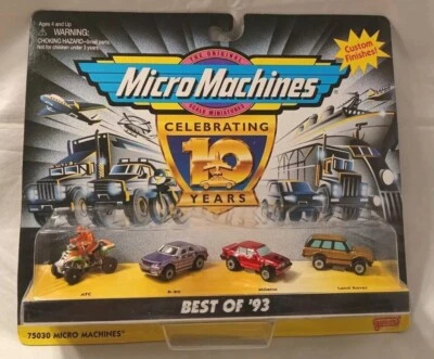 Galoob Micro Machines Celebrating 10 Years Best Of  1993 New Old Stock 1997 Vtg - Image 1 of 4