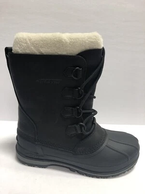 Botas de neve femininas Baffin Canadá, preto inverno, tamanho 9M - Imagem 1 de 4