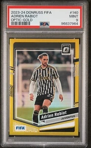 Adrien Rabiot 2023-24 Panini Donruss Optic Gold Prizm /10, PSA 9 (Pop 1)  - Picture 1 of 2