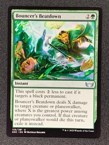 Bouncer's Beatdown 135/281 Uncommon Capenna Magic Card MTG 2022 NonFoil - Picture 1 of 2