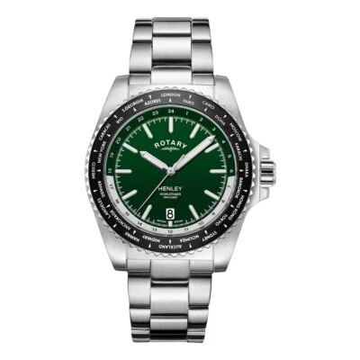 Rotary Henley Green Dial Mens Watch GB05370/78 - RRP £249. - Image 1 of 4