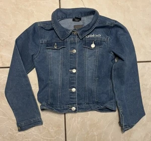 Bebe Girls Button up Blue Jean Denim Jacket size M 10/12 Lightweigt - Picture 1 of 4