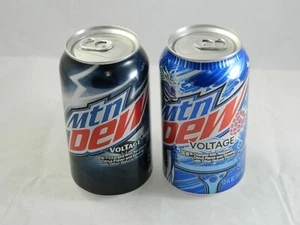 Mountain Dew Voltage Standard & Art Full 12 Oz Can Brand New MTN Soda - Picture 1 of 12