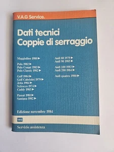 MANUALE DATI TECNICI AUDI UR QUATTRO GOLF E ALTRI MODELLI ED. ORIGINALE 11/1984 - Foto 1 di 16