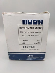 NUEVO LS ELÉCTRICO LSLV0015C100-2N Accionamiento de Velocidad Variable VFD Inversor 200-240V 3PH - Imagen 1 de 3