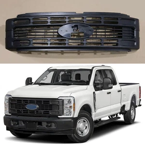 For 2023-2025 F250 F350 F450 F550 Super Duty XL Front Bumper Grille Matte Black - Picture 1 of 12