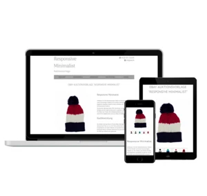 Plantilla de eBay Responsive Minimalist plantilla de venta plantilla de subasta + editor - Imagen 1 de 11