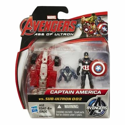 Figura Marvel Avengers Age of Ultron Capitán América Vs. Sub-Ultron 002 2.5"  Foto 1 de 4