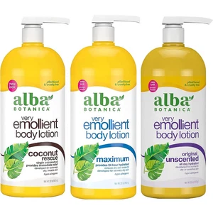 Alba Botanica Very Emollient Maximum/Original/coco Body Lotion 32 oz (You Pick)