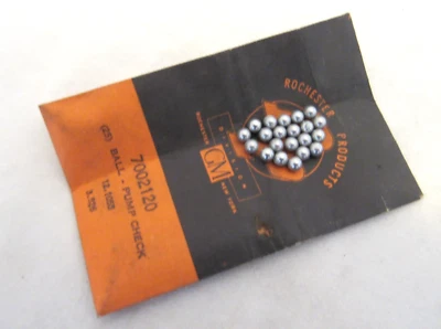 Nuevo de Lote Antiguo Chevy BelAir Chevelle Rochester 4BC Bomba de Carburador Bola de Entrada GM 7002120 Foto 1 de 4