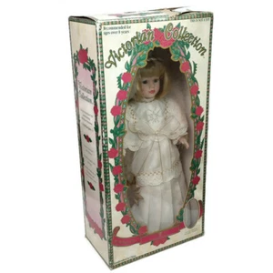 Victorian Collection Porcelain Doll Grace by Melissa Jane 1995 W/ Box/Ornament - Picture 1 of 12