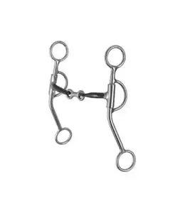 New! Circle R SWEET IRON 3 PC. DOG BONE CURB BIT w/ 5" Mouth piece Horse bit - Picture 1 of 1