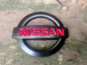 NISSAN VERSA REAR EMBLEMS 2012-2017 NEW Matte Black - Picture 1 of 4