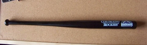 Colorado Rockies mini bat primary logo Coopersburg Sports MLB 18" c42248 Cover