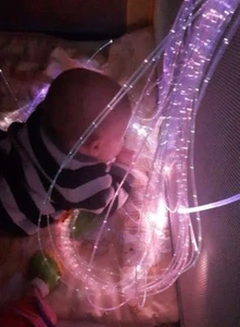 Fibre optic sensory harness lights 3.2 mm Flexible (30x200 cm) autism, children - Picture 1 of 12