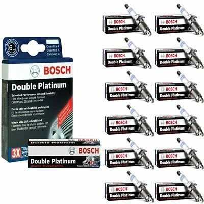 12 X Bujías Bosch Doble Platino para Mercedes-Benz SL600 V12-6.0 1996-1998 Foto 1 de 4