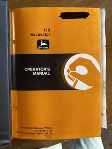 John Deere 110 Bagger Werkstatt Service Handbuch Set Bediener Technische Reparatur - Bild 1 von 8