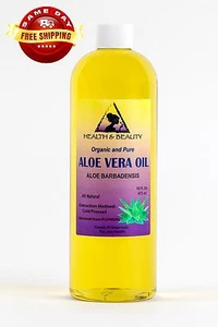 ALOE VERA OIL ORGANIC by H&B Oils Center COLD PRESSED PREMIUM 100% PURE 32 OZ - Picture 1 of 12