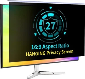 27 Inch Privacy Screen for 16:9 Monitor – Anti-Blue Light & Anti-UV Protection - Picture 1 of 13