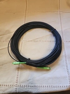 100 ft Armored Fiber Optic Patch Cord SC/APC - SC/APC, Simplex, Singlemode G657A - Afbeelding 1 van 1