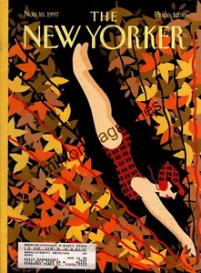 1997 New Yorker November 10 - Swimming through the Autumn leaves - Roberts;Vidal - Picture 1 of 1