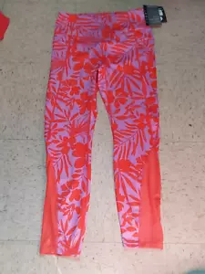 Nwt Avia Womens Ankle Legging Pockets Red Pink S M L - Picture 1 of 1