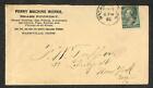 USA #213 STAMP NASHVILLE TENNESSEE PERRY MACHINE WORKS BRASS FOUNDRY COVER 1889