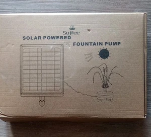 Solar Powered Fountain with LED Lights - 10W, 4400mAh Battery, 16 Nozzle Options - Picture 1 of 5