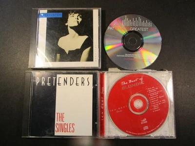 4 rock CDs, Pat Benatar True Love, Blondie Greatest Hits, Pretenders The Singles - Image 1 of 4