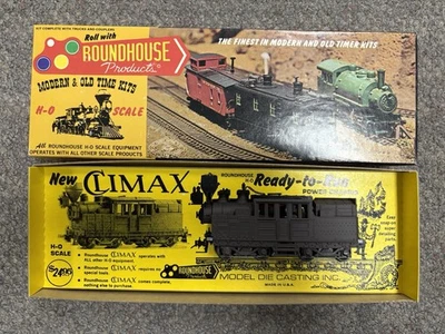 + Roundhouse HO Scale Painted Unlettered Climax Locomotive LNIB 2795 - Image 1 of 4