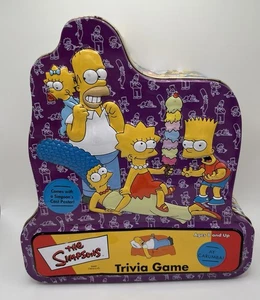 The Simpsons Trivia Game 2000 Tin Version with Poster Complete - Picture 1 of 14