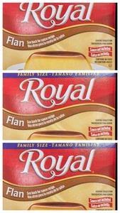 Flan Royal Family tamaño 3,81 oz caja paquete de 3 - Imagen 1 de 4
