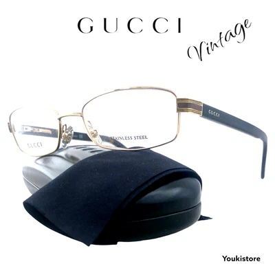 GUCCI occhiali da vista GG 1836 EHQ STAINLESS STEEL RARE eyewear M.in Italy CE - Imagen 1 de 4