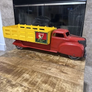 Camión de acero Marx 1940 Coca Cola Sprite Boy BC43 S-19 llévate algo a casa hoy bonito - Imagen 1 de 13