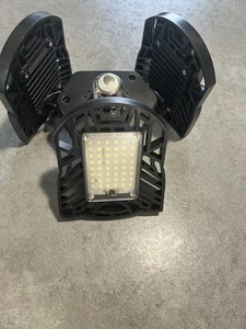 Foldable/Tri-Panel LED Garage Light Warehouse Workshop Light Ceiling Lamp - Picture 1 of 4