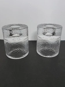 Scandinavian Ice Candle Holders Pair - Picture 1 of 4