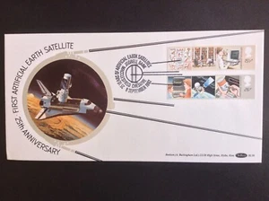 Set Information Technology GB Benham 1982 sulla copertina del primo giorno - Jodrell Bank SHS - Foto 1 di 1